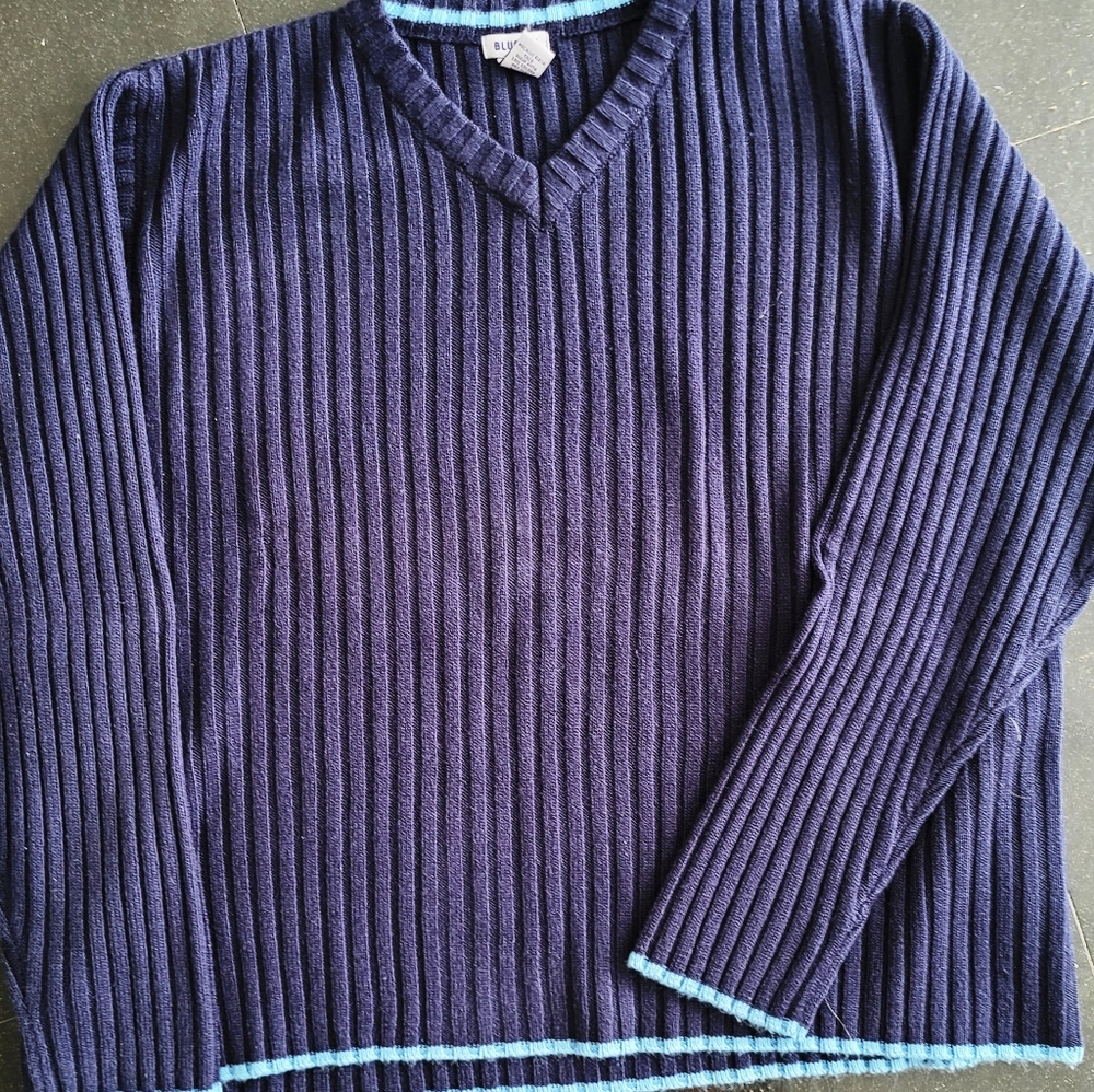 BLUE iNK Navy Sweater L